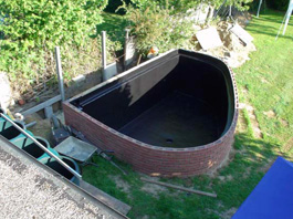Pond fibreglass